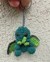 Amigurumi Schlüsselanhänger mit Cthulhu Halloween