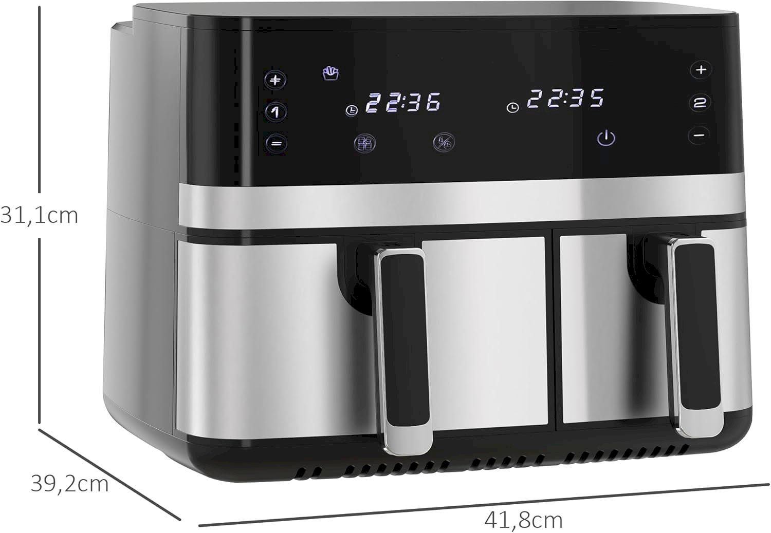 Appareils de cuisine: HOMCOM Heißluftfritteuse 8,5L – Neuf avec emballage d'origine à Bottighofen par zaap 2