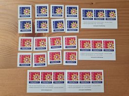 CH-Briefmarken für Karten /Europa+weltweit gültig gem. Bild