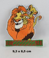 KÖNIG DER LÖWEN - Aufnäher - Aufbügler - Neu - 9,3x8,5cm
