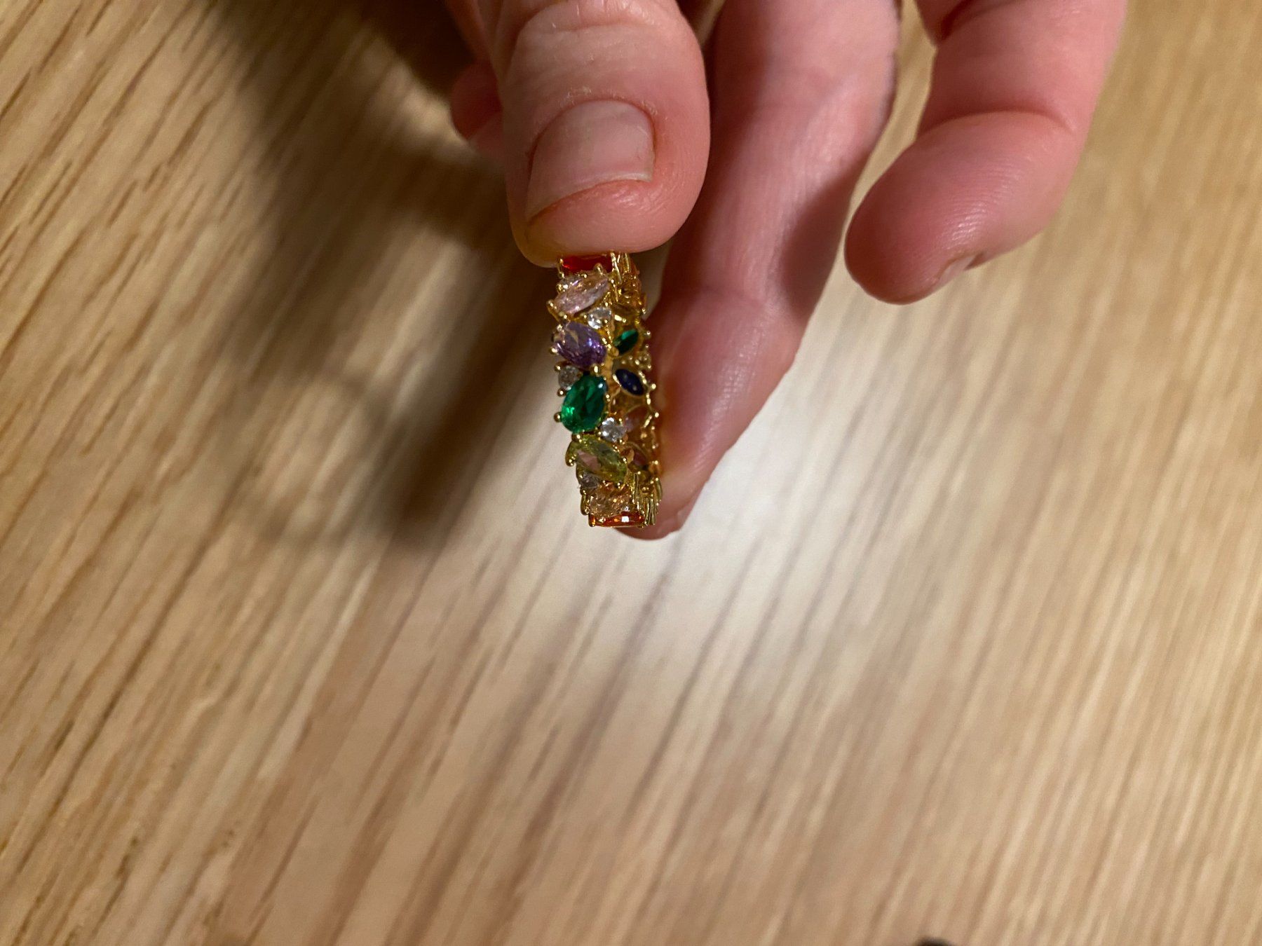 Anelli: Wunderschöner Ring mit mehrfarbigen Kristallen – Nuovo (secondo la descrizione) da St. Gallen venduto da art_pn78 2