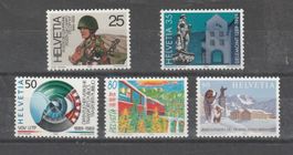SUISSE 1989 Timbres de propagande I **