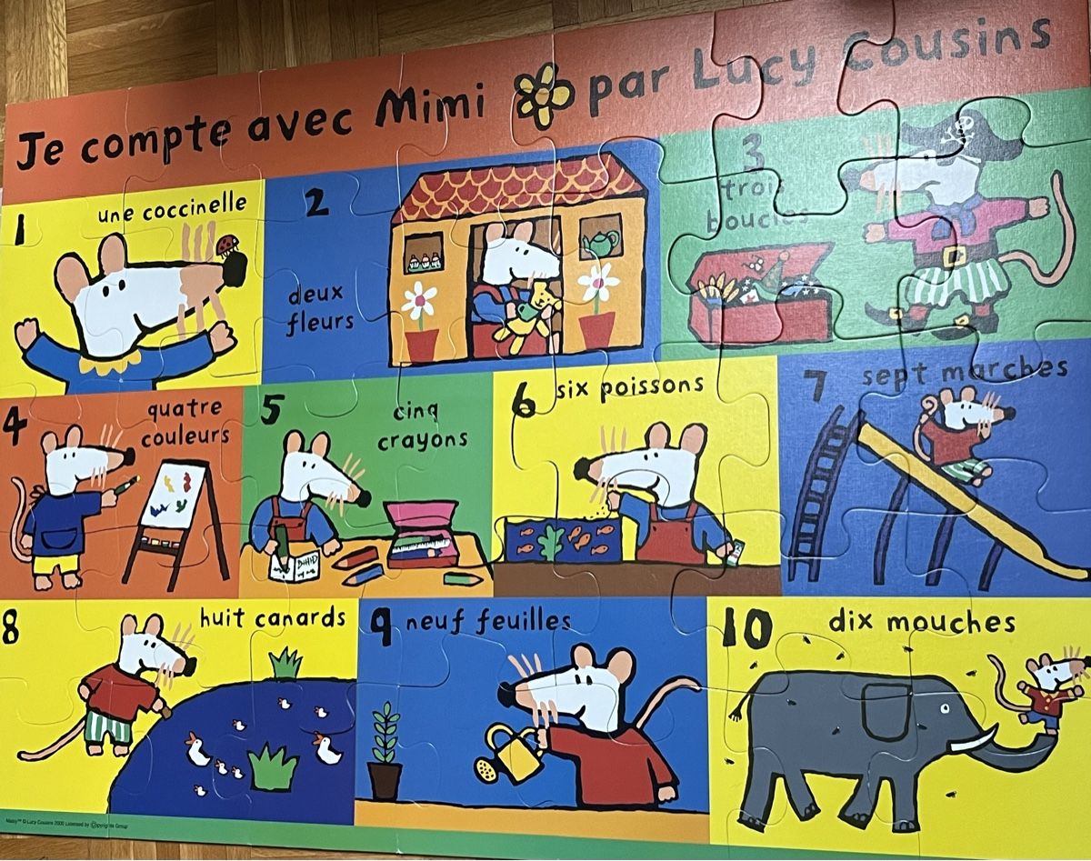 🐭 Puzzle géant de Mimi la souris 🧩 (D'occasion) à La TourdePeilz pour