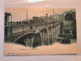Ancienne CP de Lausanne - Grand Pont 1910
