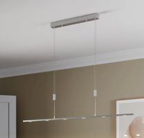 LED-Pendel/Esstischlampe Arnik, 140cm, Nickelfarben, dimmbar