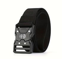 Taktischer Gürtel 125cm Schwarz – robust & verstellbar