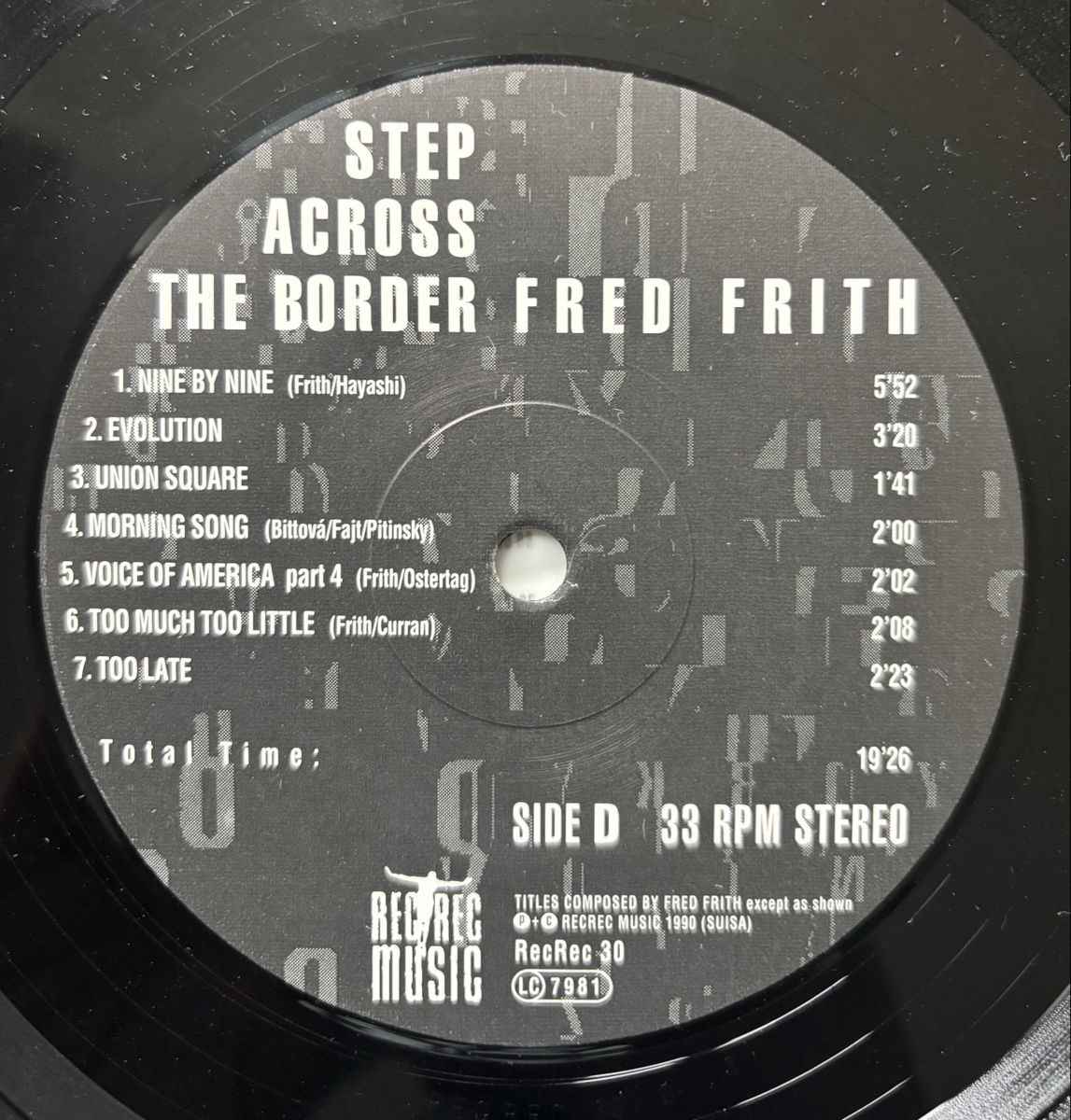 Dischi in vinile: Fred Frith - Step Across the Border 2xLP VG+/VG+ – Usato da Neuchâtel venduto da Deivid2 4
