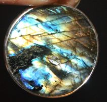 Anhänger L-3559 – Feuer Labradorite 25x22mm