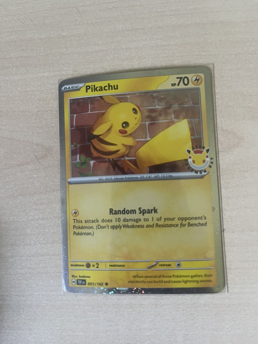 Pokémon Sammelbilder & Trading cards: Pikachu TEF EN 051/162 – Neu (gemäss Beschreibung) aus St. Niklaus VS von tru_vj5x