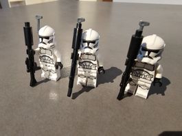 LEGO Star Wars 3x Clone Trooper (sw1319) upgraded