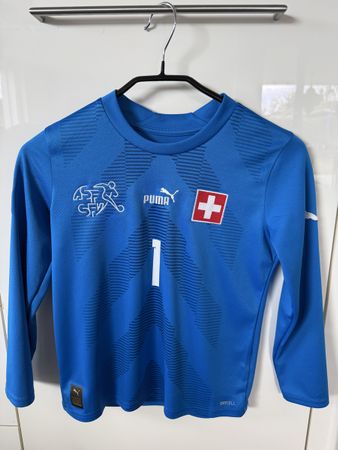 Schweiz Torwarttrikot Puma Sommer 1 blau Grösse 140