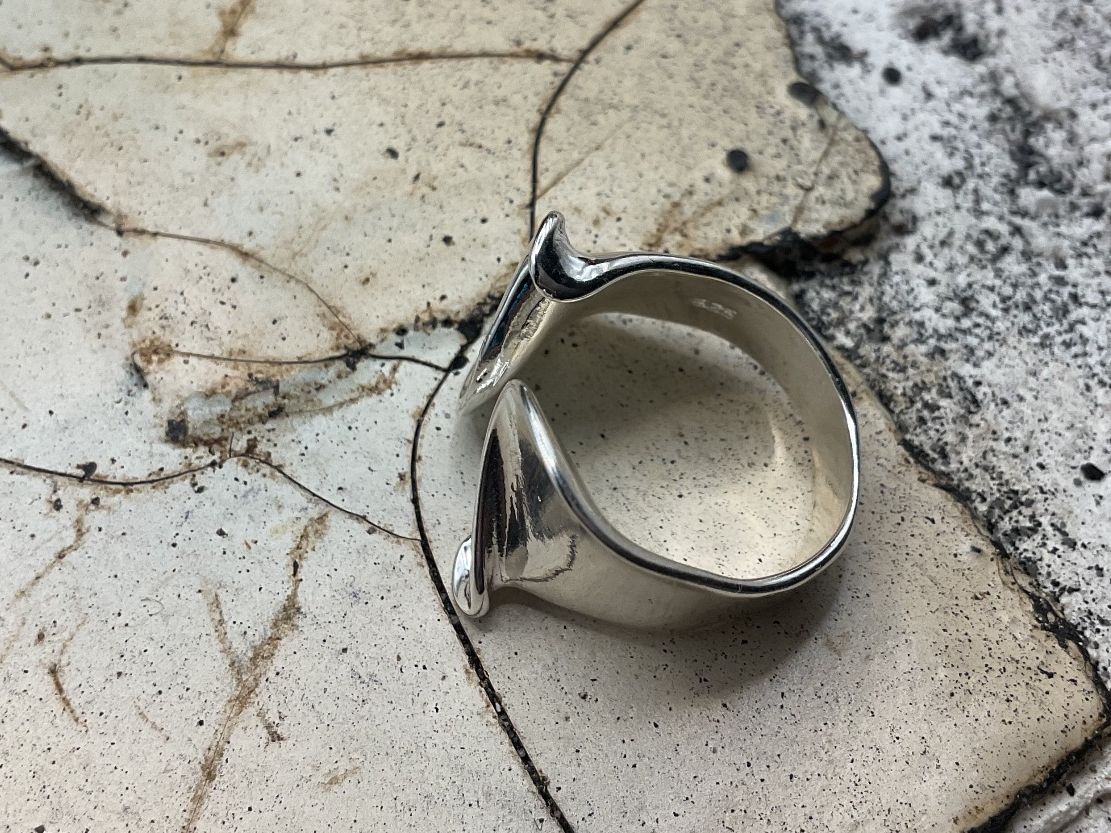 Ringe: Silberring speziell geformt, verstellbar – Neu (gemäss Beschreibung) aus Luzern von S.Kern01 1