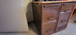 Schubladenstock / Aktenschrank Metall braun (2x verfügbar)