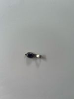 Ciondolo in argento 925 con pietra viola, stile etnico unico