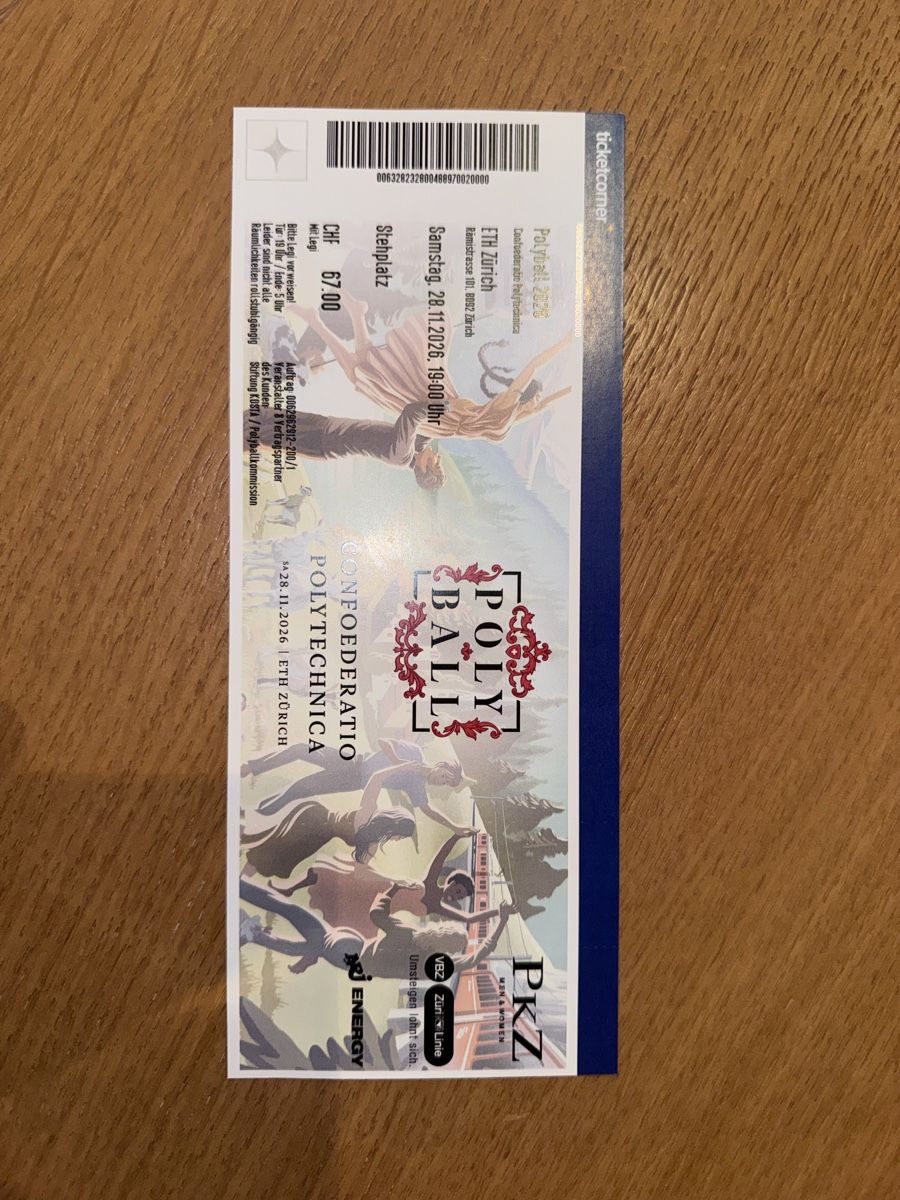 Biglietti: Polyball 2026 Tickets mit Legi – Nuovo (secondo la descrizione) da Wallisellen venduto da ajs_l6b8 1