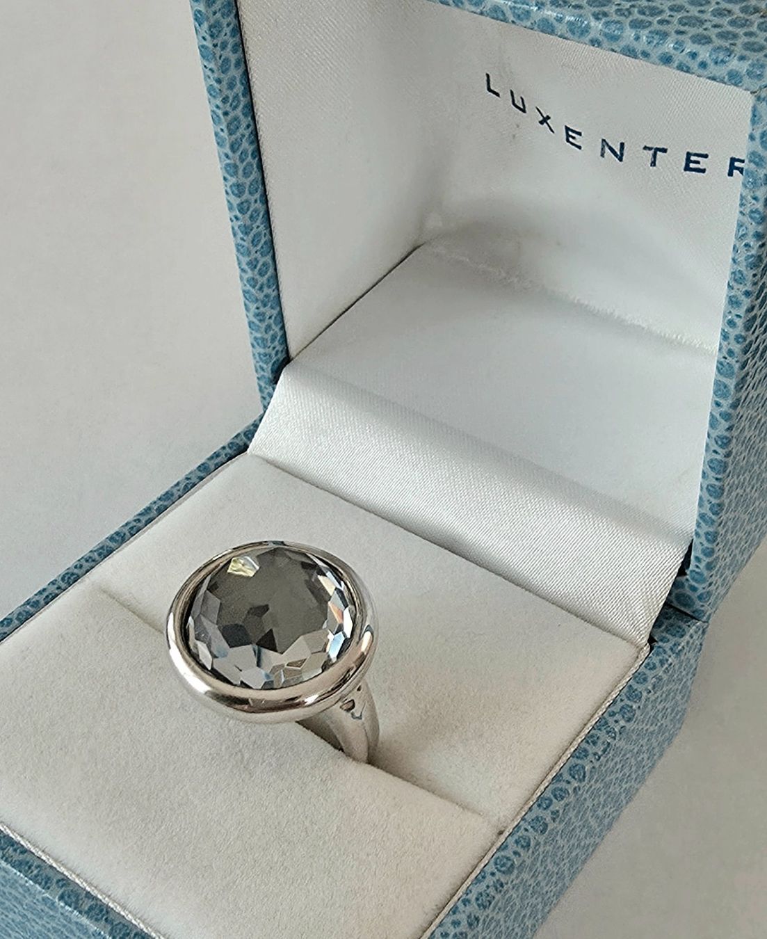 Ringe: Silber Ring 925 mit facettiertem Bergkristall  - NEU – Neu und originalverpackt aus Uetikon am See von Coralreef 1