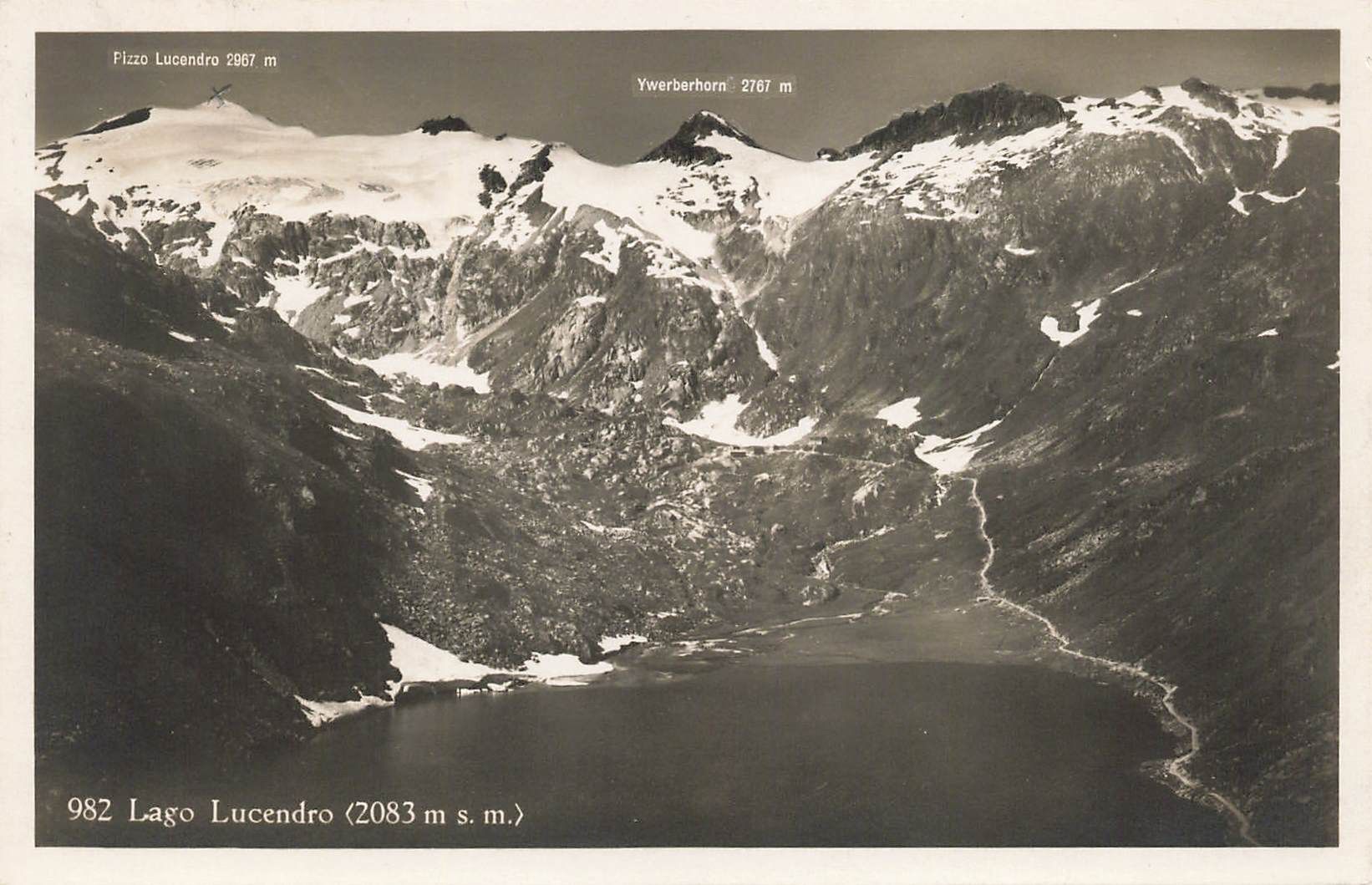 Cartoline postali: Lago Lucedro Leventina – Usato da Biasca venduto da Blenio71