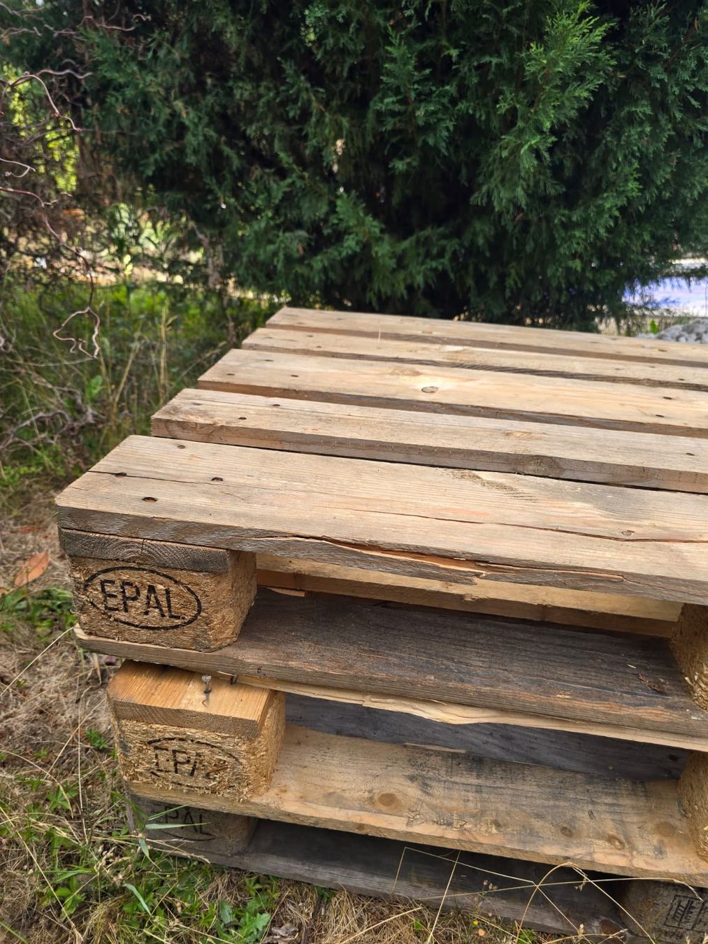 Palettes: 2 gebrauchte Holzpaletten / EPAL – D'occasion à Wiedlisbach par Philippe123