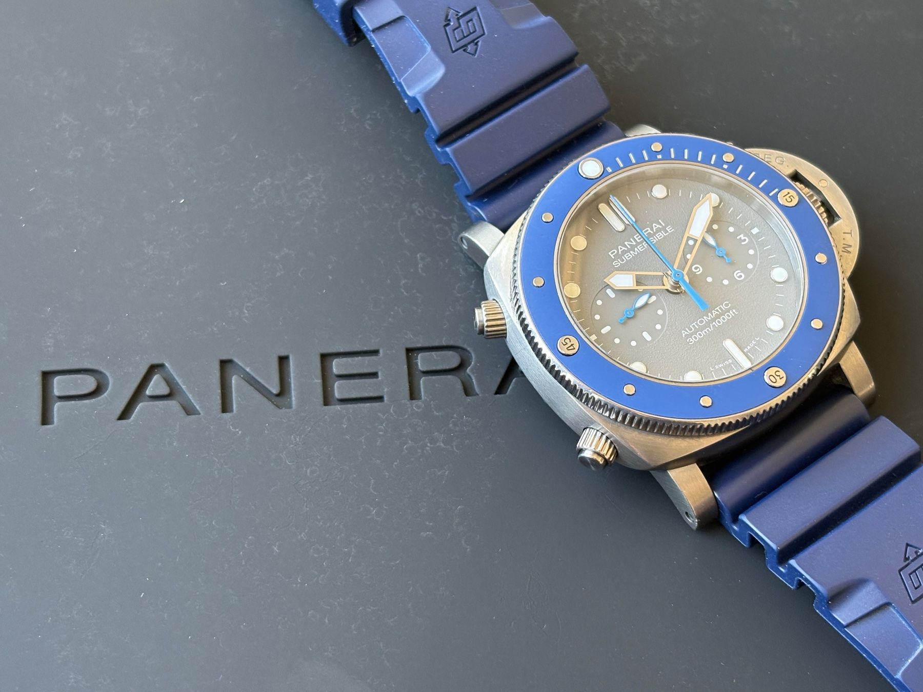 Panerai Orologi: PANERAI Submersible Chrono Edition Guillaume Nery PAM00982 – Usato da Birsfelden venduto da Mynos 6