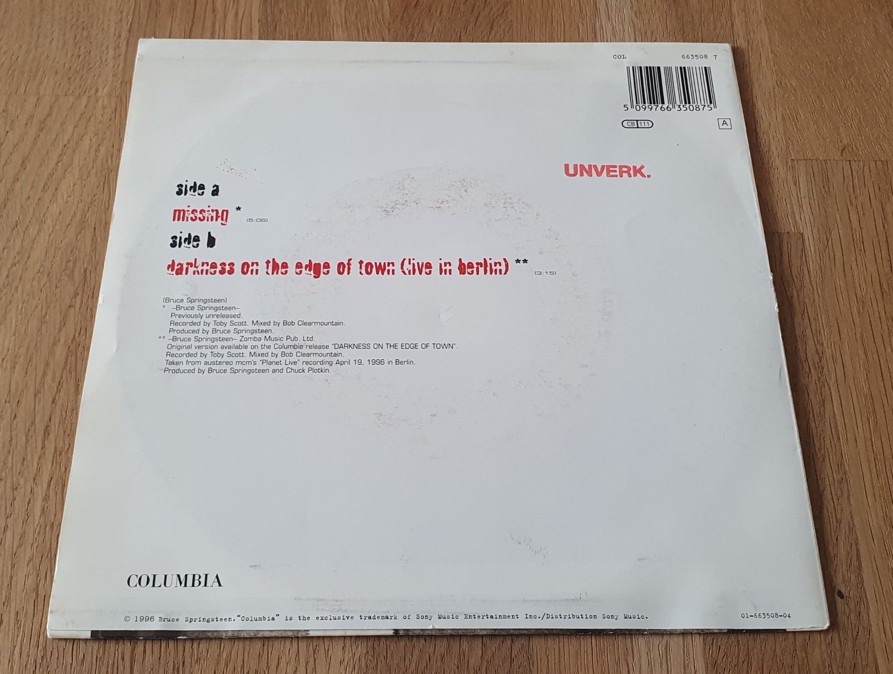 Dischi in vinile: BRUCE SPRINGSTEEN, Missing, Si, TOP RARITäT! – Nuovo (secondo la descrizione) da Kreuzlingen venduto da Cdschlumpf 1
