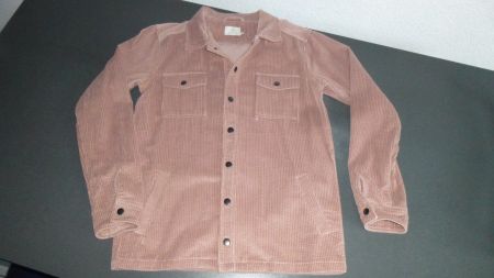 Trendige Cord-Übergangsjacke rosa z. Knöpfen, neuwertig/36
