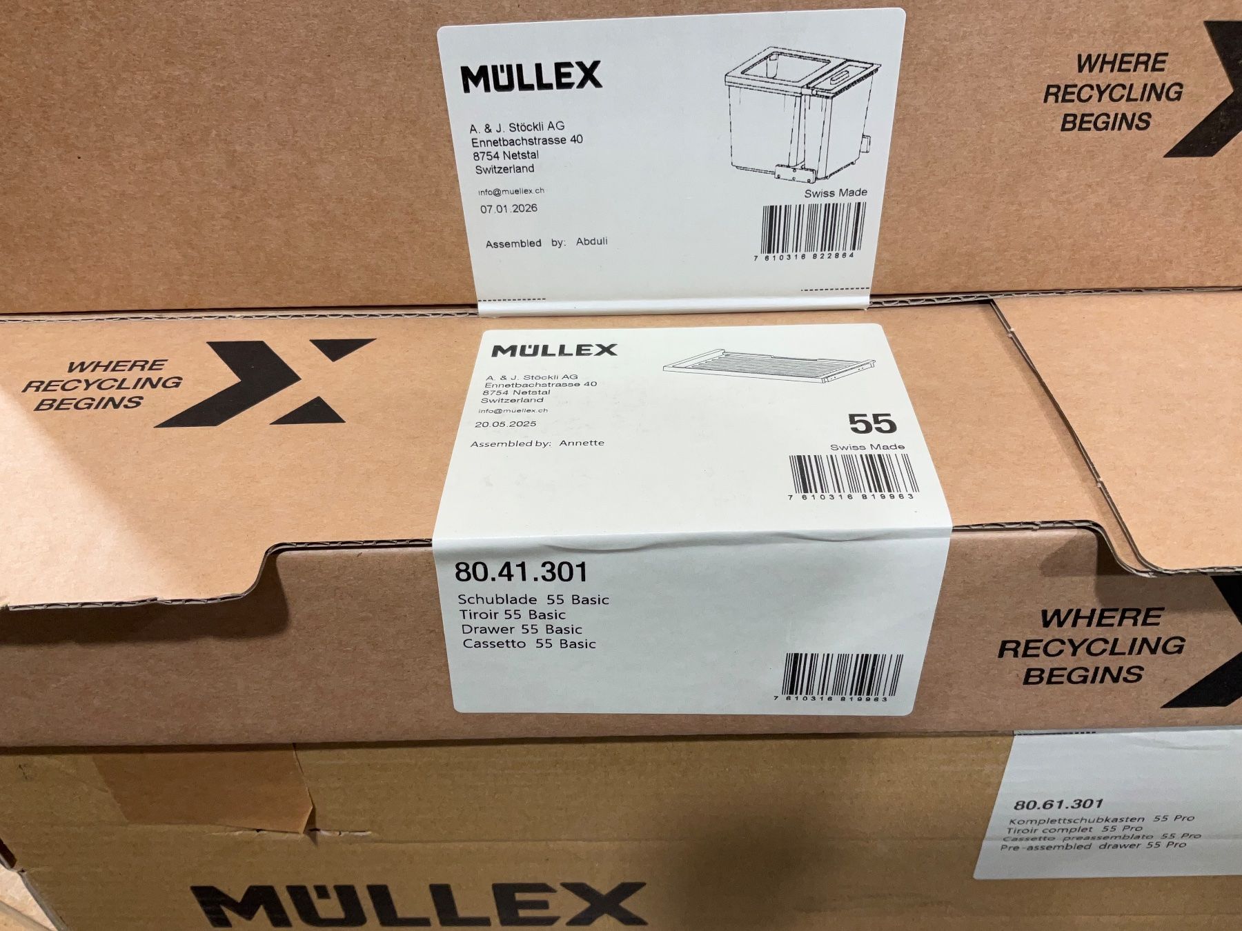Müllex Abfalleimer: 063 Müllex Abfallsystem X55 L7 Basic Pro – Neu und originalverpackt aus Derendingen von Meisterstuecke 5