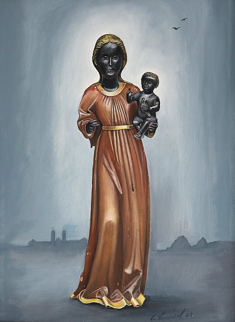 Gemälde: Gemälde Schwarze Madonna von Einsiedeln – Gebraucht aus Rüti ZH von Restwert_Rueti_ZH 1