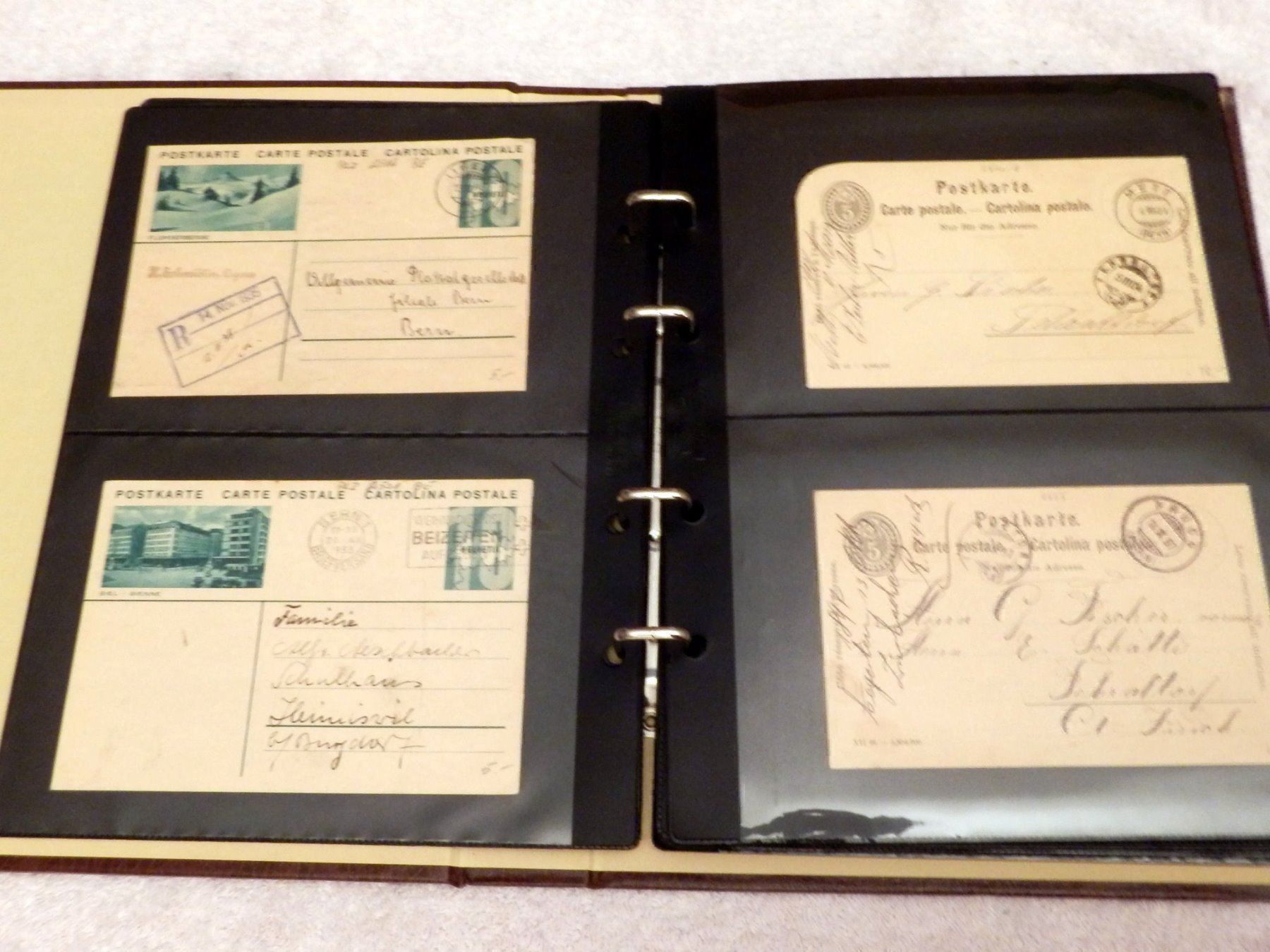 Cartoline postali: Album, Sammlung, Post- Ansichtskarten, 60 Stk. vorw. Schweiz – Usato da Ueberstorf venduto da dinbau 5