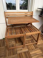 Holz Gartenset, ideal für kleine Balkone im Sommer!