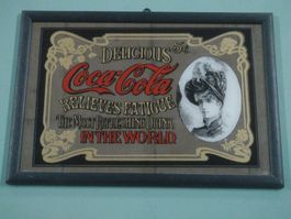 Cadre Publicitaire Coca-Cola Vintage - Objet de Collection