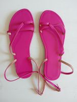 Riemchensandalen Sandalen Pink Gr. 38 NEU Lack - Optik