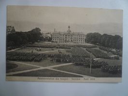 s/wAK  YVERDON 1914 Assermentation des troupes