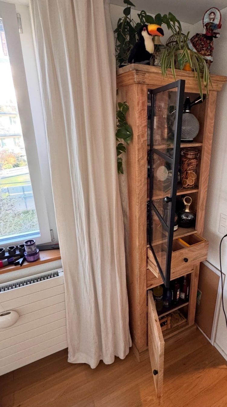 Vetrine: Vitrinenschrank aus massivem Mangoholz – Usato da Zürich venduto da DanPr 3