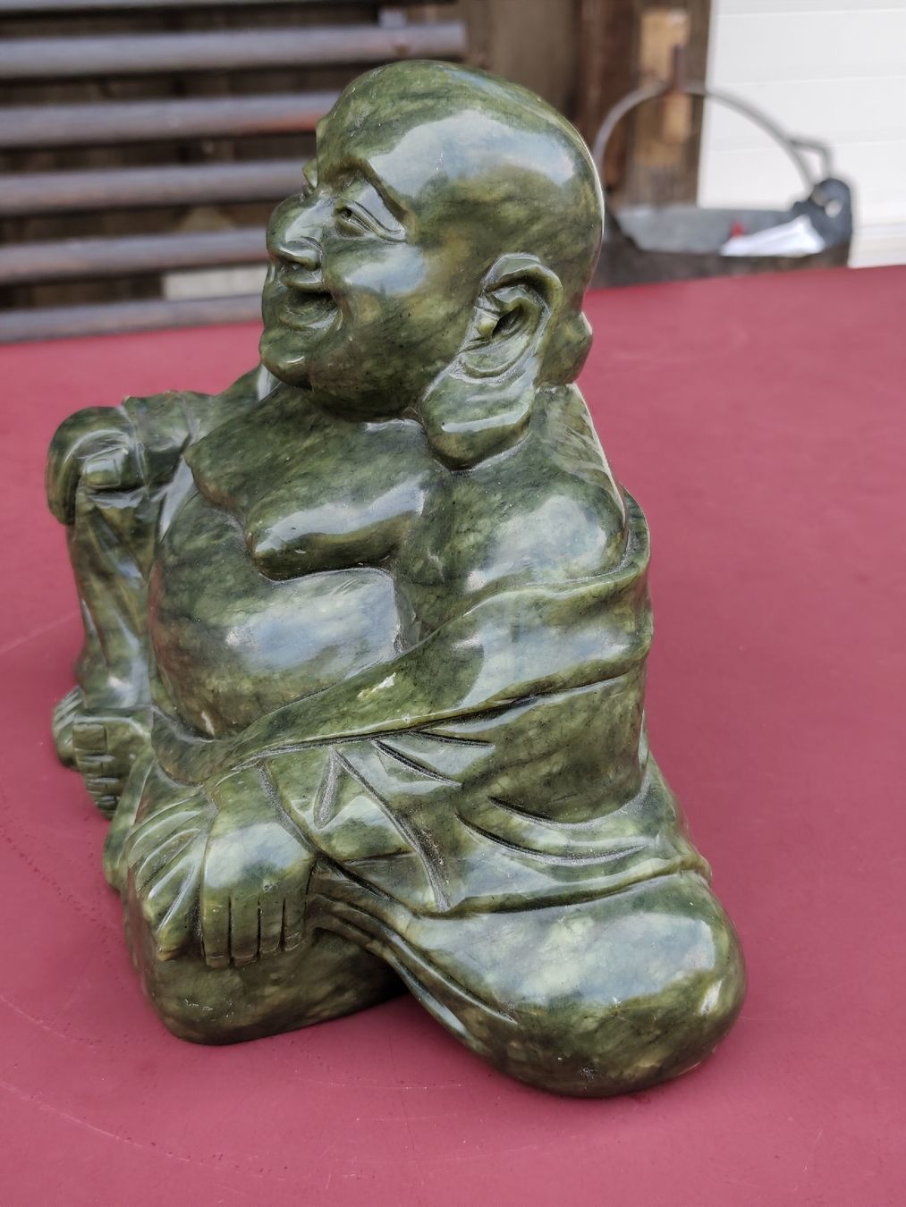 Sculture & Statue: Grosser Lachender Buddha /Jade – Usato da Zürich venduto da Top-Deal-Schweiz 4