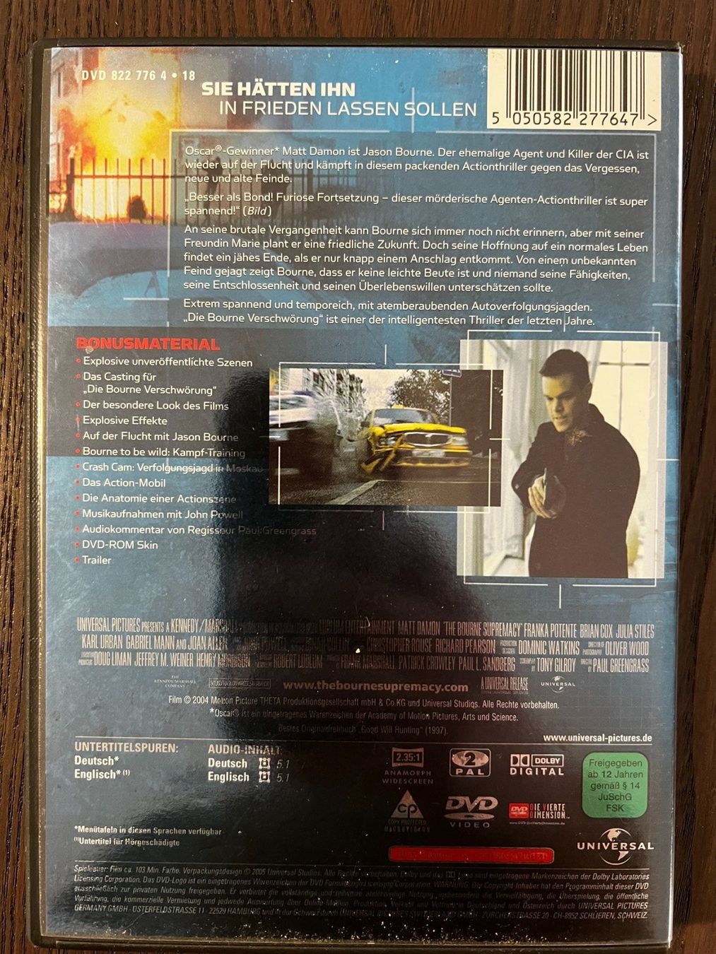 Tutti i DVDs: Die Bourne Verschwörung – Usato da Zürich venduto da FilmFreunde 1