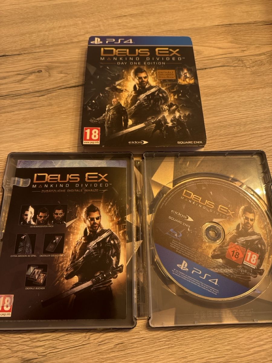 Jeux: Deus Ex Mankind Divided Day One Edition PS4 – D'occasion à Courrendlin par jay_lkn6 1