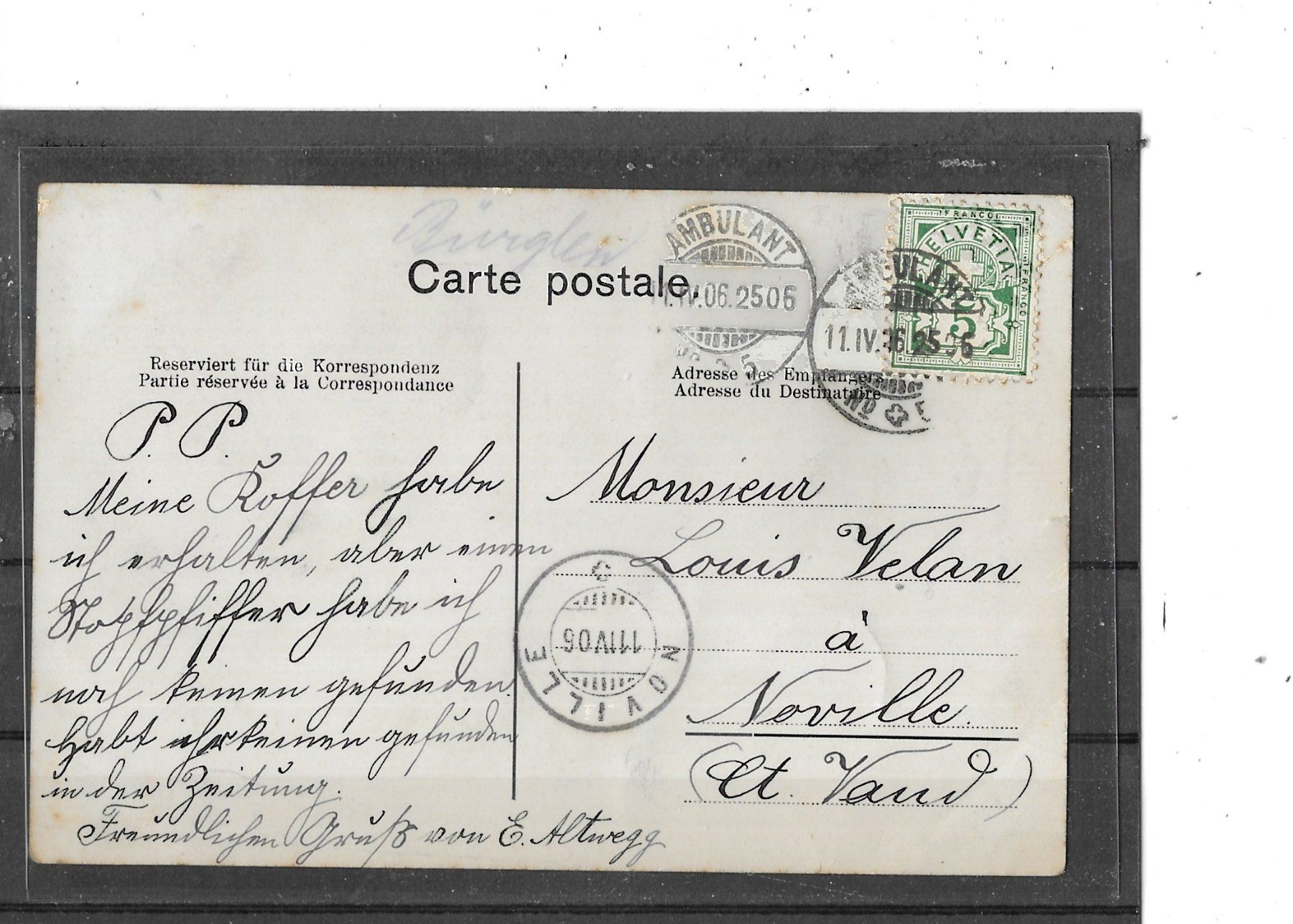 Cartes postales: TG Frauenfeld 1906 – D'occasion à Schocherswil par Wilare 1