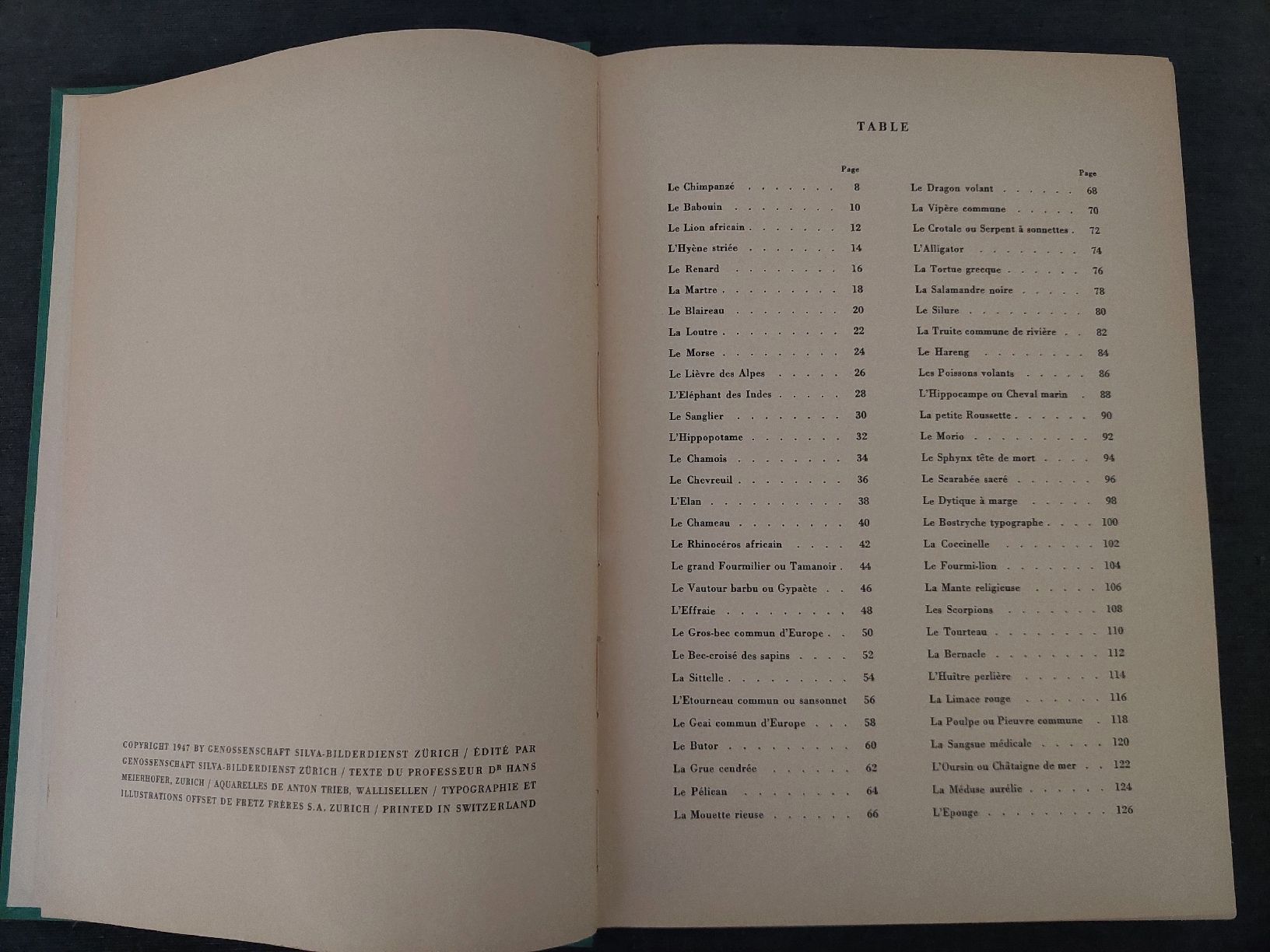 Bücher: Animaux de tous pays – Gebraucht aus Yverdon-les-Bains von pri_x6j6 5