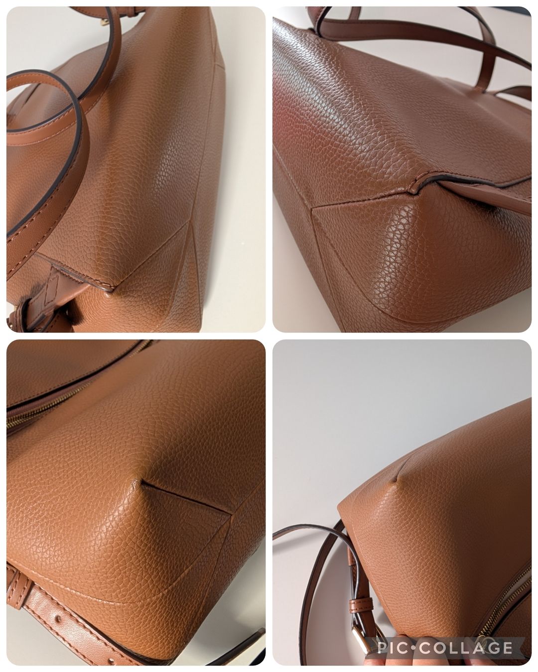 Michael Kors Rucksäcke: Michael Kors Rhea Rucksack, Leder, Cognac – Gebraucht aus Wettswil von tke_xt9q 4