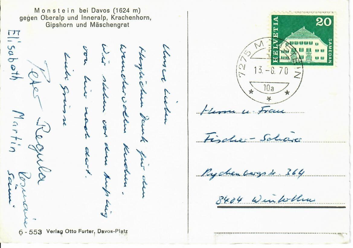Cartes postales: Monstein bei Davos – D'occasion à Hochdorf par Ziegel-16 1