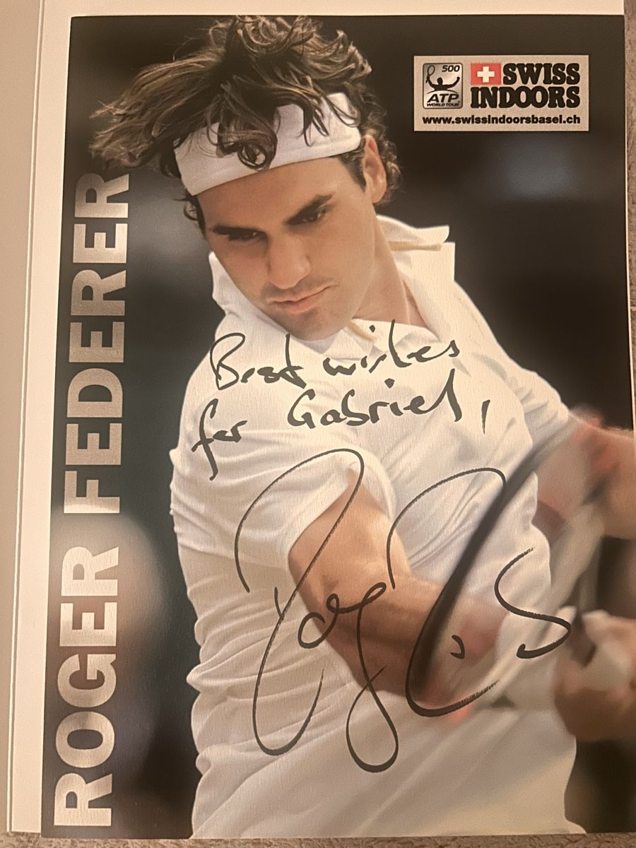 Autografi: Autogramm Roger Federer, original signiert – Nuovo (secondo la descrizione) da Zürich venduto da Elizabeth_2652