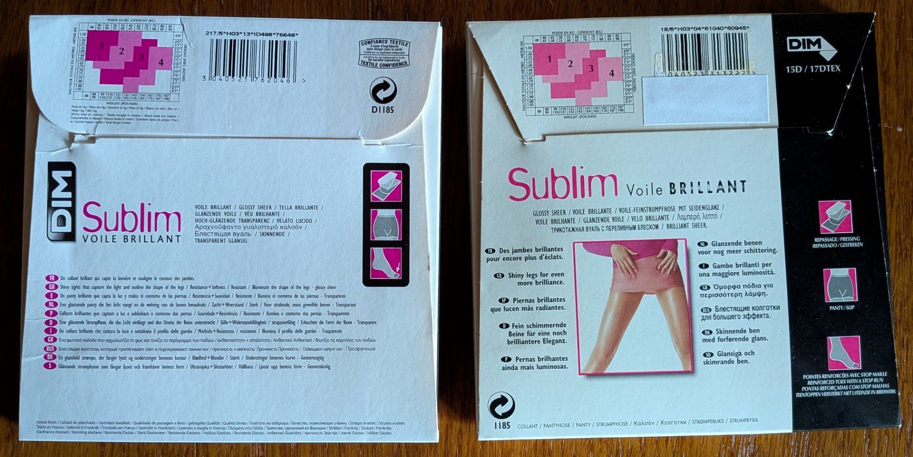 Dim Calze & Collant: Lot de -2- collants DIM, taille 3 – Nuovo e nell'imballaggio originale da Villariaz venduto da Mariejoconde 1