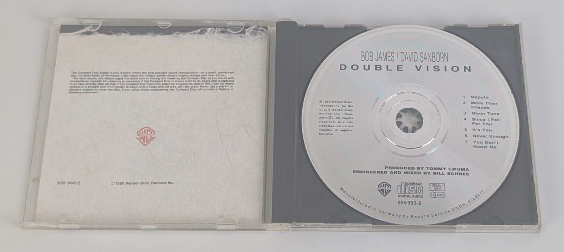 CD: Bob James/David Sanborn CD Double Vision Jazz Top – Usato da Zürich venduto da 1.Simon 2