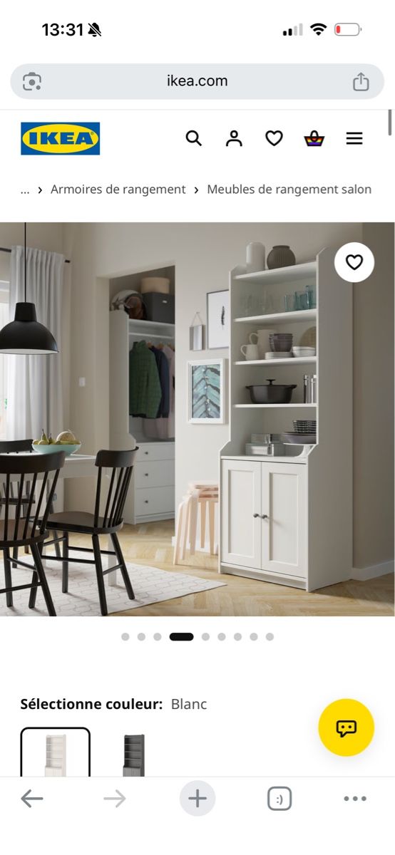 Ikea Scaffali: Hochschrank IKEA Weiss Hauga  – Usato da Zürich venduto da SwissTech37 2