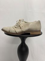 CARA Schnürschuhe mit Cut outs Leder beige 36