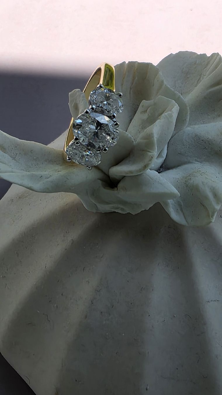 Anelli: Gold Ring mit Diamanten – Nuovo (secondo la descrizione) da Effretikon venduto da rinuom01 4