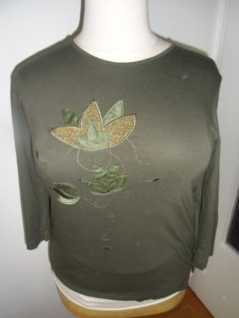 T-shirt vert olive T. 44