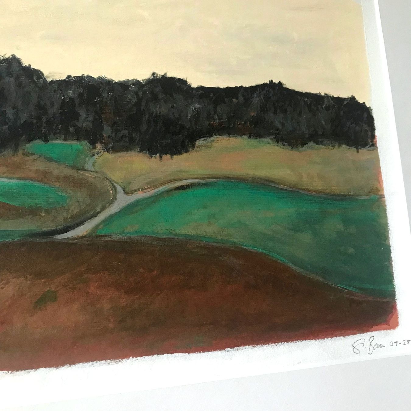 Dipinti: Landschaft Wald Moderne Kunst Acryl Impressionismus Bammert – Nuovo (secondo la descrizione) da St. Niklausen LU venduto da Stefan_Bammert_Art 1