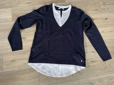 Brax Blusenpullover dunkelblau