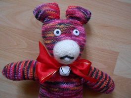Teddy   *  Kunterbunti  * ca 30 cm HANDARBEIT